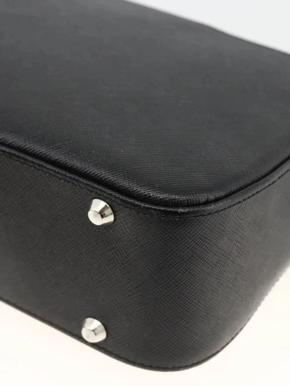 BURBERRY Shoulder Bag Leather Black Silver Auth ep13804 - Picture 13 of 16